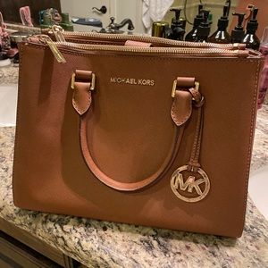 - Michael Kors authentic  leather handbag worn only twice